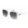 FURLA SFU685-5403GF Moteriški drugelio formos akiniai nuo saulės - Gradientiniai rudi acetatiniai rėmeliai - 54/19/135 mm