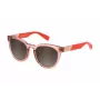 FURLA SFU687-510D48 Moteriški akiniai nuo saulės - Rudi Havana acetato rėmeliai, gradientiniai rudi lęšiai, 51 mm
