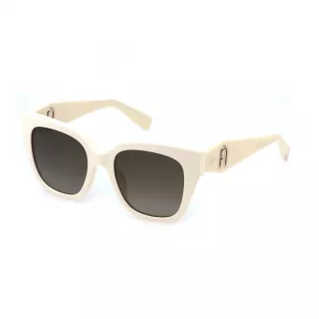 FURLA SFU812-5306Y1 Moteriški katės akies formos akiniai nuo saulės Havana rudi gradientiniai 53mm