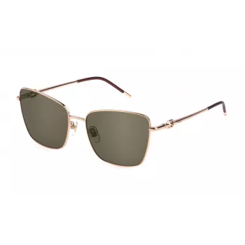 FURLA Women's Cat Eye Sunglasses SFU714-580300 Black/Grey 58mm