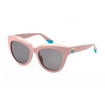 FURLA Moteriški katės akies akiniai nuo saulės SFU780-540816 Havana Acetatas Gradientiniai rudi lęšiai 54/15/140 mm
