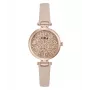 FURLA Women's Watch WW00018008L3 38mm Stainless Steel Quartz Analog Silver Dial Black Leather Strap
