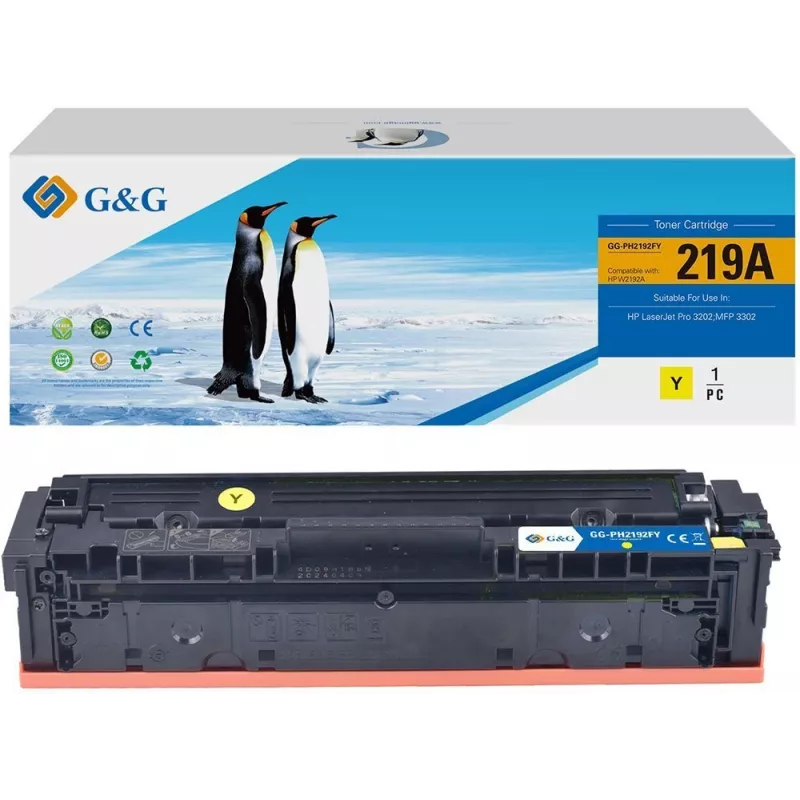 G&G 21735 Tonerio kasetė geltona, suderinama su Canon CRG-054Y, 1200 puslapių