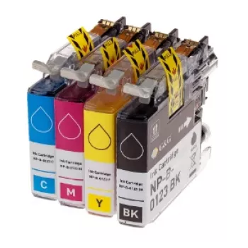 G&G Suderinami 4 vienetų didelės talpos rašalo kasetės HP 364XL - juoda, žydra, purpurinė, geltona GP-H364XLBKCMY-4P