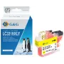 G&G suderinama Brother LC-3219Y geltona didelės talpos rašalo kasetė (13990)