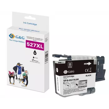 G&G suderinama Brother LC527XLBK juoda didelio našumo rašalo kasetė (3000 puslapių) 22061