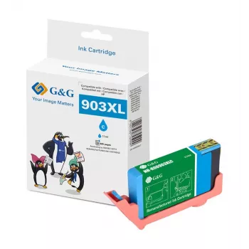 G&G suderinama HP 903XL didelio našumo žydros spalvos rašalo kasetė (T6M03AE) 18844