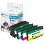 G&G suderinamas rašalo kasečių rinkinys HP 953XL juoda, žydra, purpurinė, geltona (4 vnt.) didelės išeigos