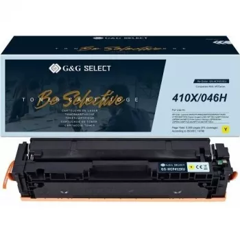 G&G GS-HCF412XU Suderinama Tonerio Kasetė Geltona (HP 412X / CF412X) - 9 000 puslapių