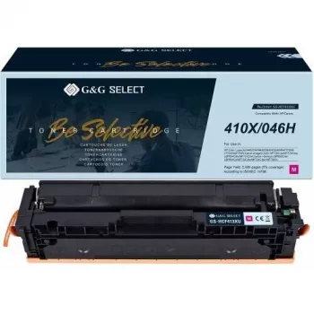 G&G GS-HCF413XU Suderinama Tonerio Kasetė, Purpurinė, Didelės Išeigos, 5000 Puslapių, HP 413X CF413X