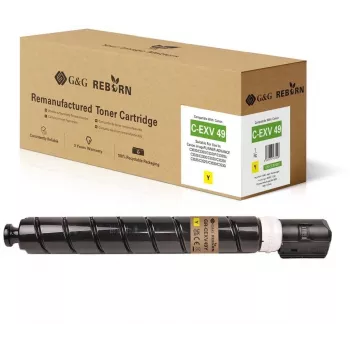 G&G Reborn Toner, suderinamas su Canon C-EXV 49 (8527B002) Geltona