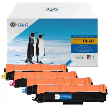 G&G Toner 4-Pack Value Set, skirtas Brother TN-247 juodai, cyan, magenta, geltonai (16024)