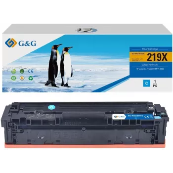G&G Tonerio kasetė, skirta HP 219X / W2191X cianui, didelės išeigos GG-PH2191XFC