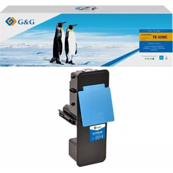 G&G Toner Compatible with Kyocera TK-5240C / 1T02R7CNL0 (14777) - Cyan