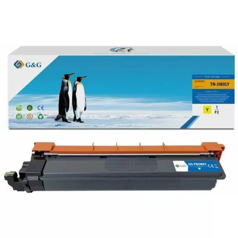 G&G Toner, skirtas Brother TN248XL Y Geltona (21406)