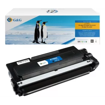 G&G XL suderinama toneria kasetė, skirta Brother TN-2320 (15463) - juoda