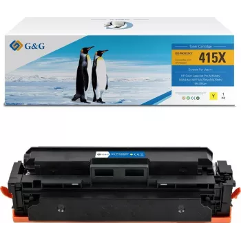 G&G XL Tonerio kasetė, suderinama su HP 415X / W2032X geltona, didelės išeigos