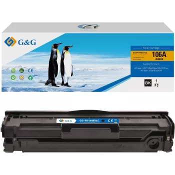 G&G XXL Tonerio kasetė, suderinama su HP 106A / W1106A (didelės išeigos) juoda