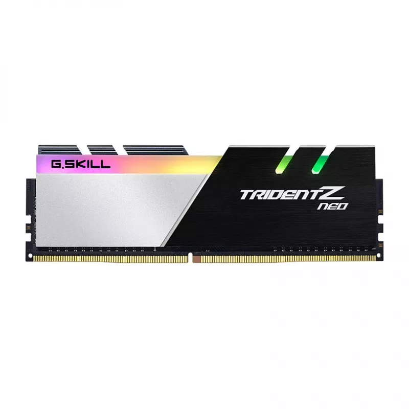 G.Skill Trident Z Neo 128GB (4x32GB) DDR4 3600MHz CL18 stalinio kompiuterio atminties rinkinys - juodas/sidabrinis RGB
