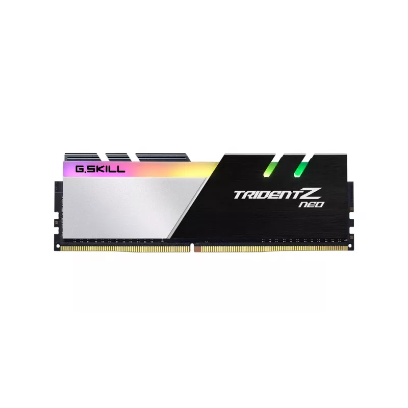 G.Skill Trident Z Neo 128GB (4x32GB) DDR4 3600MHz CL18 stalinio kompiuterio atminties rinkinys - juodas/sidabrinis RGB