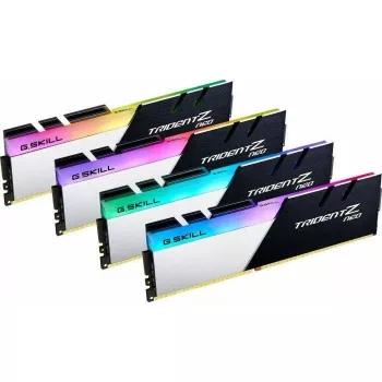G.Skill Trident Z Neo 128GB (4x32GB) DDR4 3600MHz CL18 stalinio kompiuterio atminties rinkinys - juodas/sidabrinis RGB