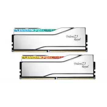 G.Skill Trident Z5 Royal RGB 48GB (2x24GB) DDR5-8400 CL40 stalinio kompiuterio atminties rinkinys - poliruotas sidabras