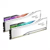 G.Skill Trident Z5 Royal RGB 48GB (2x24GB) DDR5-8400 CL40 stalinio kompiuterio atminties rinkinys - poliruotas sidabras