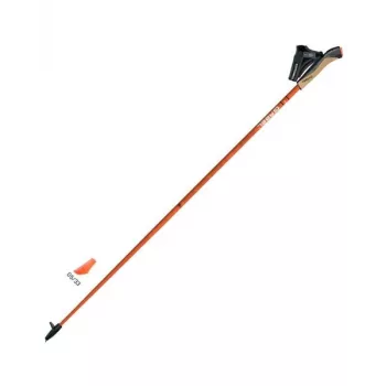 Gabel X-1.35 Active fiksuoto ilgio šiaurietiško ėjimo lazdos, 120 cm, 35% anglies, juodos/raudonos
