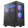 Gamdias Talos E3 Mesh RGB vidutinio dydžio ATX korpusas su grūdinto stiklo panelėmis (juodas)