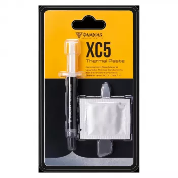 GAMDIAS XC5 terminė pasta 4g pilka aukšto našumo 10,5 W/mK nelaidi švirkštas