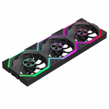 Gamemax FN12A-N2 WL-R korpuso ventiliatorius juodas