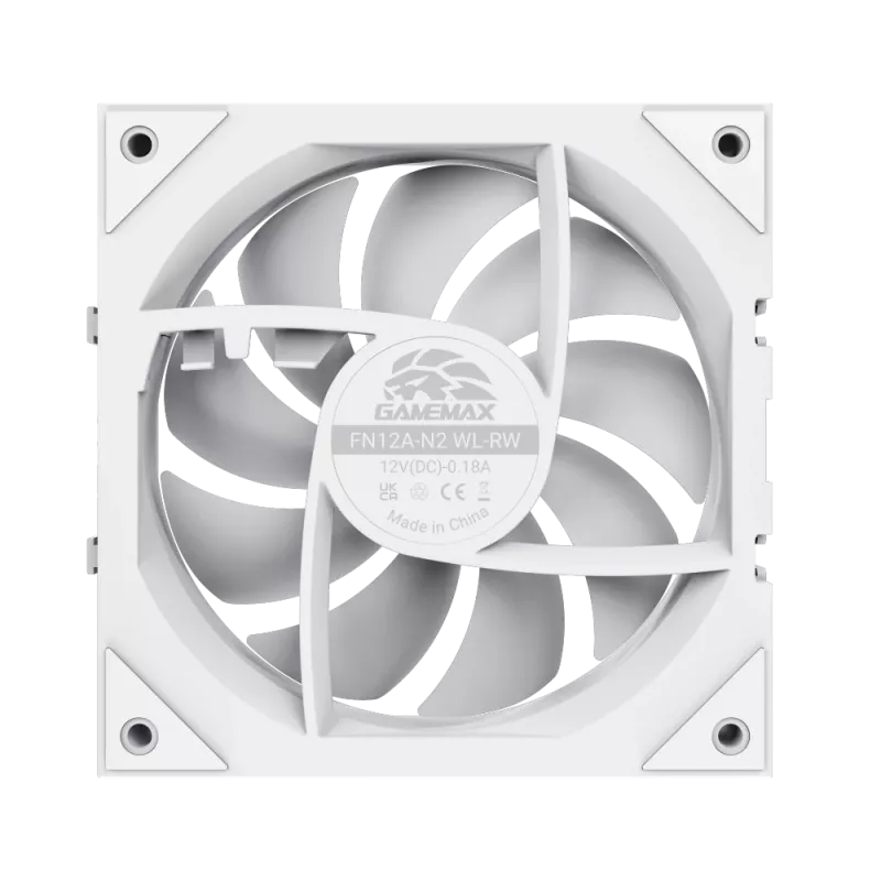 Gamemax FN12A-N2 WL-RW Case Fan White