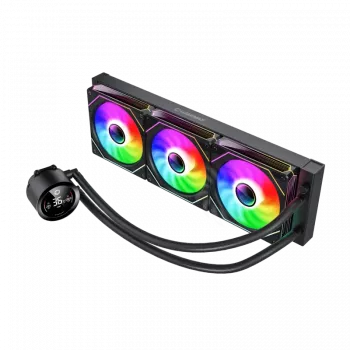GAMEMAX ICEBURG 360 DIGITAL BK CPU Liquid Cooler, Juoda