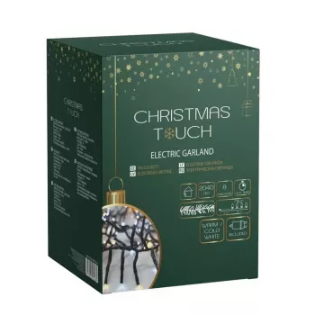 Garland EL Cluster balta 2040 LED lempučių girlianda 18m IP44