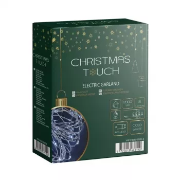 GARLAND EL MICRO C BALTA 2000L 200M IP44 LED šviesos girliandos