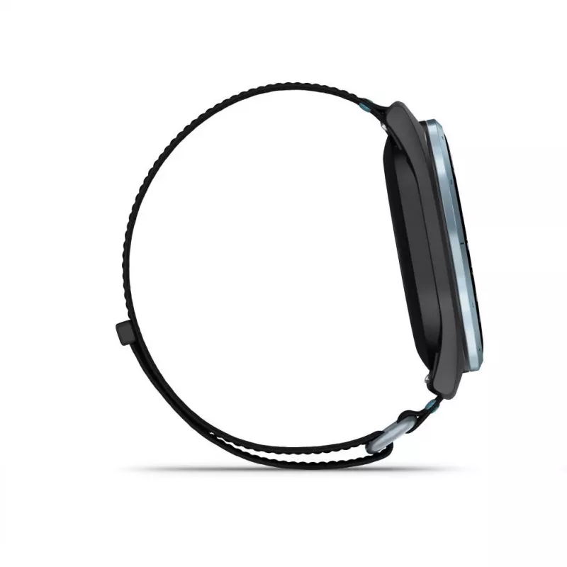 Garmin Approach J1 Cloud Blue Aluminium Bezel with Black/Azure ComfortFit Fabric Band