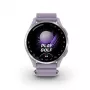 Garmin Approach J1 sidabrinis aliuminio apvadas su alyvine „ComfortFit“ audinio juostele