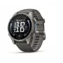 Garmin Fenix 9 – 43 mm, titano su Pebble Grey silikoniniu dirželiu