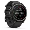 Garmin fenix 9 – 47 mm, Carbon Grey DLC titano su juodu silikoniniu dirželiu