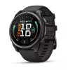 Garmin fenix 9 – 47 mm, Carbon Grey DLC titano su juodu silikoniniu dirželiu