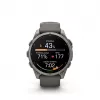 Garmin Fenix 9 – 47 mm titanas su Pebble Grey silikoniniu dirželiu