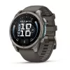 Garmin Fenix 9 – 47 mm titanas su Pebble Grey silikoniniu dirželiu