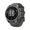 Garmin Fenix 9 – 47 mm titanas su Pebble Grey silikoniniu dirželiu