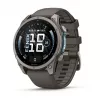 Garmin Fenix 9 – 47 mm titanas su Pebble Grey silikoniniu dirželiu
