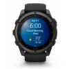 Garmin fenix 9 - 51 mm, anglies pilkos DLC titano su juodu silikono dirželiu 010-04763-11