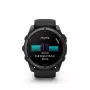 Garmin fenix 9 - 51 mm, anglies pilkos DLC titano su juodu silikono dirželiu 010-04763-11