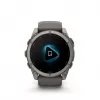 Garmin fenix 9 - 51mm, Titanium su Pebble Grey silikoniniu dirželiu 010-04763-01