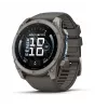 Garmin fenix 9 - 51mm, Titanium su Pebble Grey silikoniniu dirželiu 010-04763-01