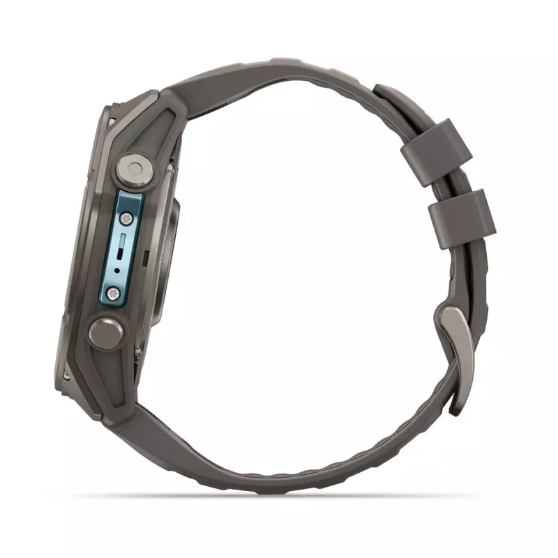 Garmin fenix 9 - 51mm, Titanium su Pebble Grey silikoniniu dirželiu 010-04763-01