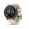 Garmin Fenix 9 Pro – inReach, 43 mm Autumn Gold titano su Cream/French Grey silikoniniu dirželiu